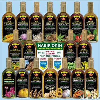 Масла растительные не рафинированные Украина