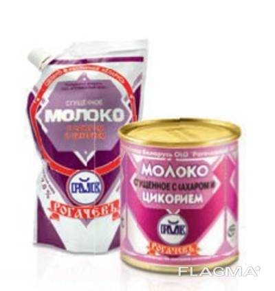 Condensed milk with sugar and chicory partly fat free