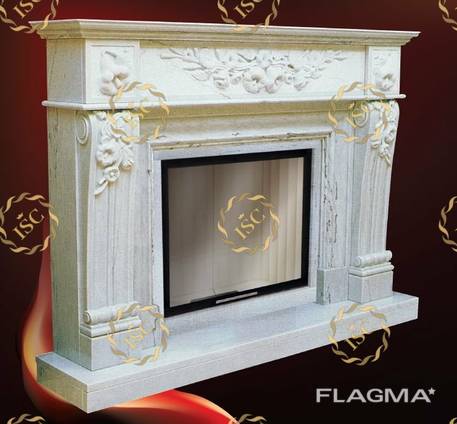 Fireplaces and portals made of natural stones