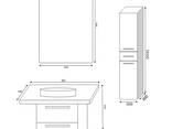 Furniture set, cabinet, sink, mirror - photo 4