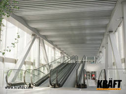 Laminate strip screen suspended ceiling from manufacturer