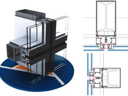 Aluminum alloy profiles for building curtain walls