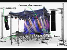Техническое обеспечение мероприятий , звуковое и световое оборудования Дубай