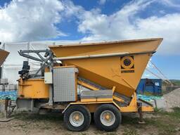 Used mobile concrete mixing plant Fibo Intercon 15 m3/h, 2010, Denmark